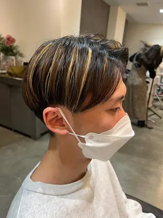 カラー メンズ 三品 早妃のヘアスタイル
