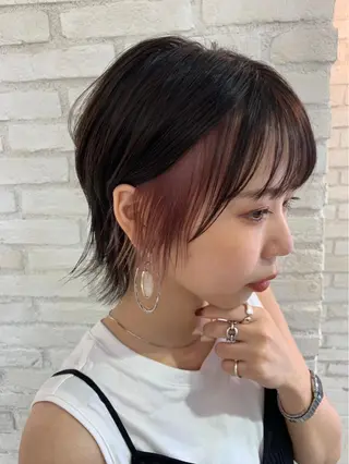 ショート カラー 韓国ヘア/艶カラー /田中悠佑のヘアスタイル