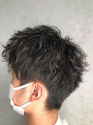 ショート ヘアアレンジ メンズ 小山 雄大のヘアスタイル