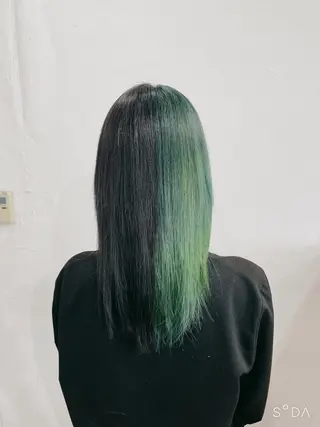 セミロング カラー かんばら りょーいのヘアスタイル