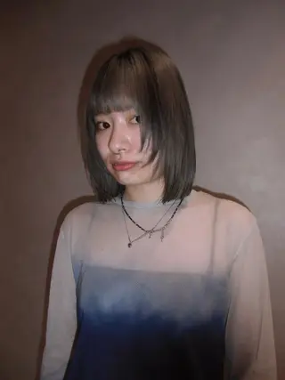 ショート カラー ハマモト ユナのヘアスタイル