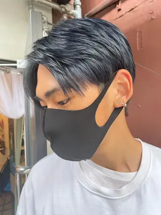 ショート カラー メンズ 京都美容師 塩のヘアスタイル