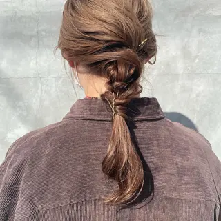 ロング ヘアアレンジ 古畑 愛美のヘアスタイル