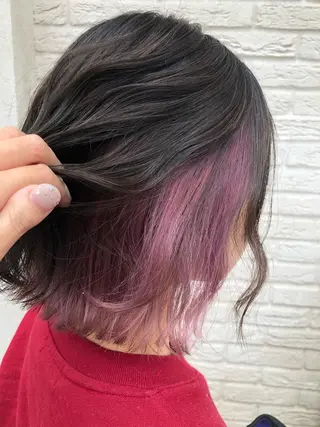 ミディアム カラー Homey Kyoto所属・吉村 絢乃のヘアスタイル
