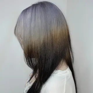 セミロング カラー ★デザインカラー ハイトーン ももか★のヘアスタイル