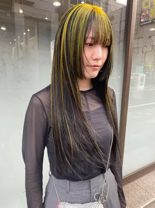 ロング カラー maeda yumiのヘアスタイル