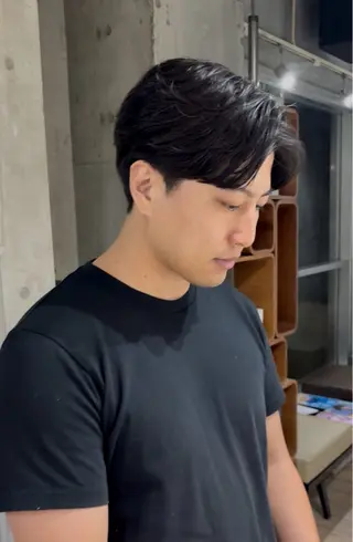 ショート パーマ メンズ fifth 原宿　【フィフス】所属・fifth/メンズ パーマ/川﨑泰就のヘアスタイル