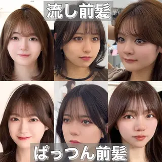 ミディアム カラー ヘアアレンジ 最小顔周りカット/ くびれヘア/窪田洸希のヘアスタイル