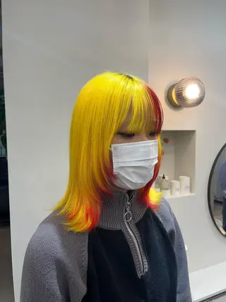 ミディアム カラー 【혁명】さら/사라: Korean🍀のヘアスタイル