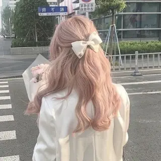 カラー 韓国風スタイル🪽 トレンドヘア🪽のヘアスタイル