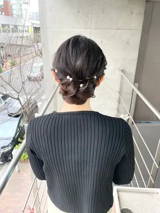 ロング ヘアアレンジ ヘアセット ✴︎Mai✴︎銀座のヘアスタイル