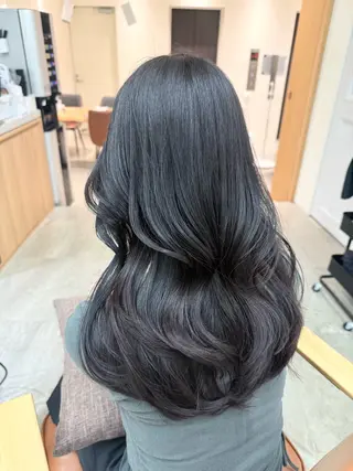 ロング カラー VIEW GINZA所属・fitするカット♡ 暖色/ふうか◠‿◠のヘアスタイル