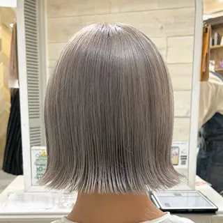 ショート カラー 顔まわりカット/ボブ /🧁とーこ🧁のヘアスタイル