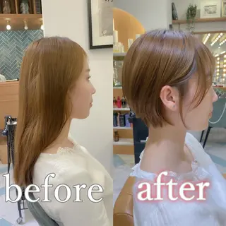 ショート レイヤーカット/艶カ ラー/chihiroのヘアスタイル