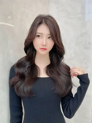 ロング カラー MAEUL luna所属・前髪顔周り/レイヤー 韓国/桔川恒のヘアスタイル