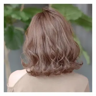 ミディアム カラー ba-boo 広島のヘアスタイル