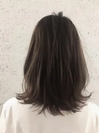 ミディアム カラー パーマ ヘアアレンジ ✨ハイクオリティ✨ 山本香也のヘアスタイル