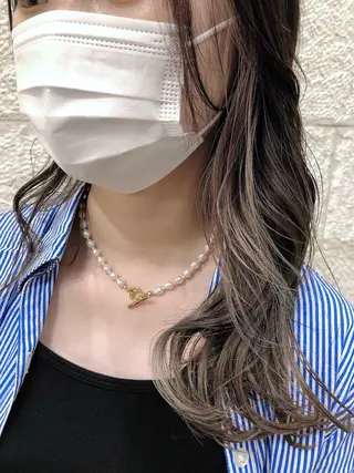 ロング カラー 藤井 ヒナのヘアスタイル