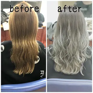 ロング カラー ヤナ マネージャーのヘアスタイル