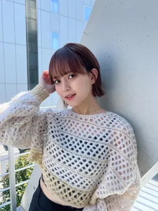 カラー ❤︎横浜❤︎うる艶 透明感カラー❤︎のヘアスタイル