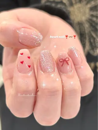 ネイル 🎀チーク/ちゅるん 🫧chisa🎀のネイルデザイン