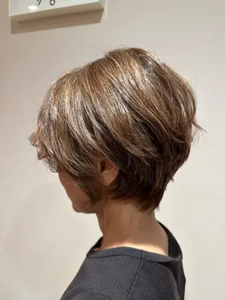 ショート 韓国風ﾊﾟｰﾏ❁﻿ fu-ka❁艶ｶﾗｰのヘアスタイル