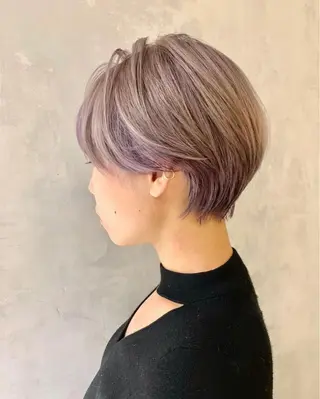 ショート カラー 銀座/メンズ特化/ ハイトーン/KANのヘアスタイル