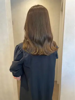 ロング カラー 縮毛矯正/髪質改善 riwaのヘアスタイル