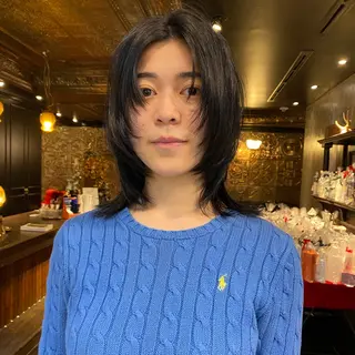 ミディアム カラー ◽️モードヘア◽️ SHOUTOのヘアスタイル