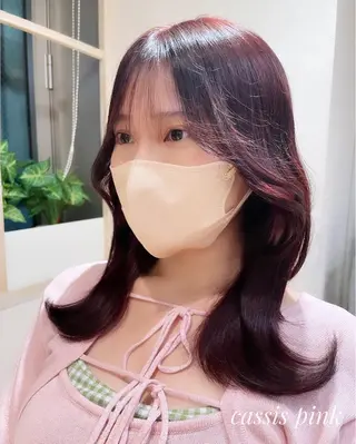 ミディアム アフロートディル表参道店所属・艶髪カラー/レイヤー カット/表参道　寺崎のヘアスタイル