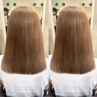 ミディアム カラー 🌺ハイトーン🌺 矢葺 なぎさ🌺🌺のヘアスタイル