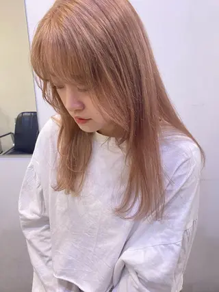 ロング カラー silo所属・silo MOKA 顔周りカット🦦のヘアスタイル