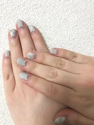 ミディアム カラー パーマ ヘアアレンジ ネイル マツエク・マツパ Sunny side nailのネイルデザイン
