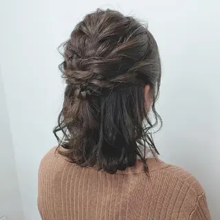 ミディアム ヘアアレンジ カラー PRIVATE SALON EYES所属・EYES リアのマツエク・マツパデザイン