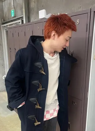 ショート カラー メンズ ナガノリノ /ボブ/ ベージュ/暖色のヘアスタイル