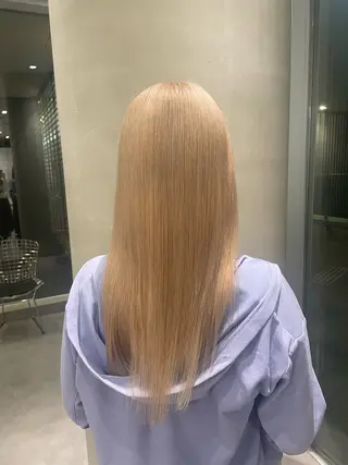 ロング 【パーマ/ブリーチ】 ヤマザキナナホのヘアスタイル