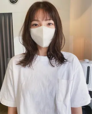 ミディアム カラー 板谷みさき /艶ボブ/藤沢美容室のヘアスタイル