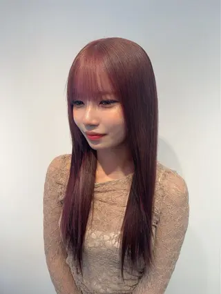 ロング カラー 🦄ブリーチ💜エク ステ💜MIU🦄のヘアスタイル