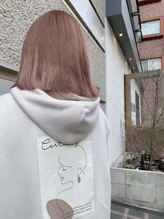 ミディアム カラー ヘアアレンジ 髪質改善&Spa fee by carrefour 大橋店[フィー・バイ・カルフール大橋]所属・stylist Yukieのヘアスタイル