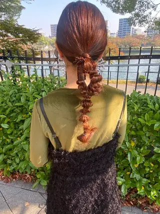 ロング 原 朱莉のヘアスタイル