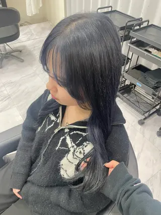 ロング カラー 🐥くまがい💛 ダブルカラー／パーマのヘアスタイル