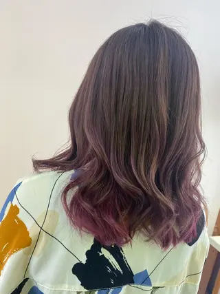 カラー 茅ヶ崎/ハイライト/ ハイトーン/関口実華のヘアスタイル