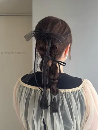 ロング ヘアアレンジ sia所属・ナチュラルカラー neneのヘアスタイル