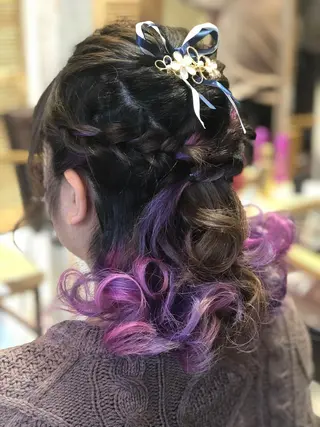 セミロング ヘアアレンジ 小山内 龍一郎 店長のヘアスタイル