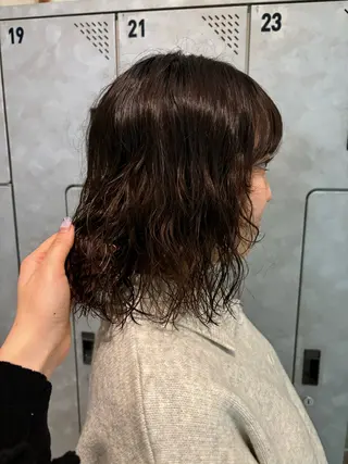 ミディアム パーマ Door代官山所属・詩織/パーマ /代官山のヘアスタイル