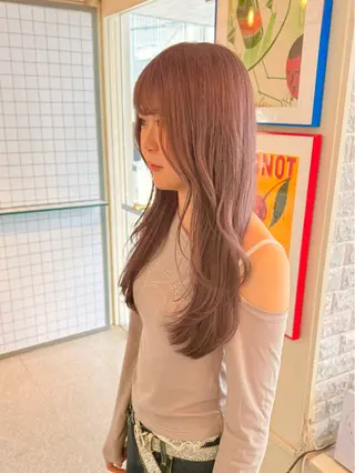 ロング カラー ウルフレイヤー エクステ/kokiのヘアスタイル