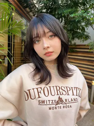 カラー 🫧透明感カラー🫧 当日予約⭕️のヘアスタイル