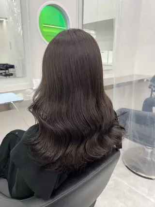 セミロング カラー ヘアアレンジ 透明感ラベンダー💗 SHOのヘアスタイル