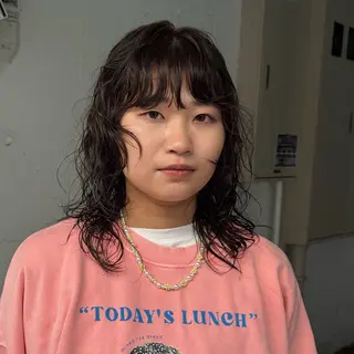 ミディアム パーマ hair  space Syrup所属・レディースパーマ/ 合田  有一朗のヘアスタイル