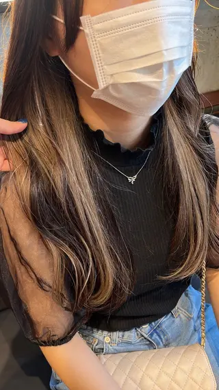 ロング ブリーチ/暖色❤️ 岸谷真幸のヘアスタイル